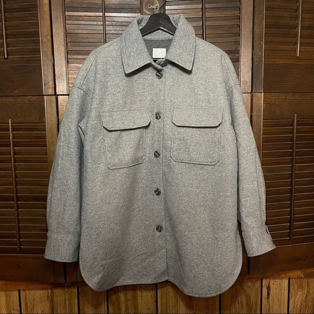 H&M Gray Shacket